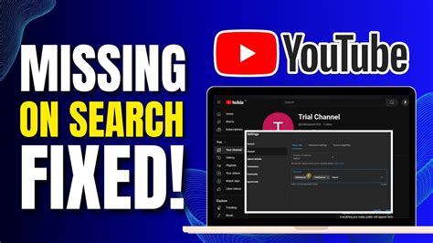 How To Fix YouTube Channel Not Showing Up In Search .